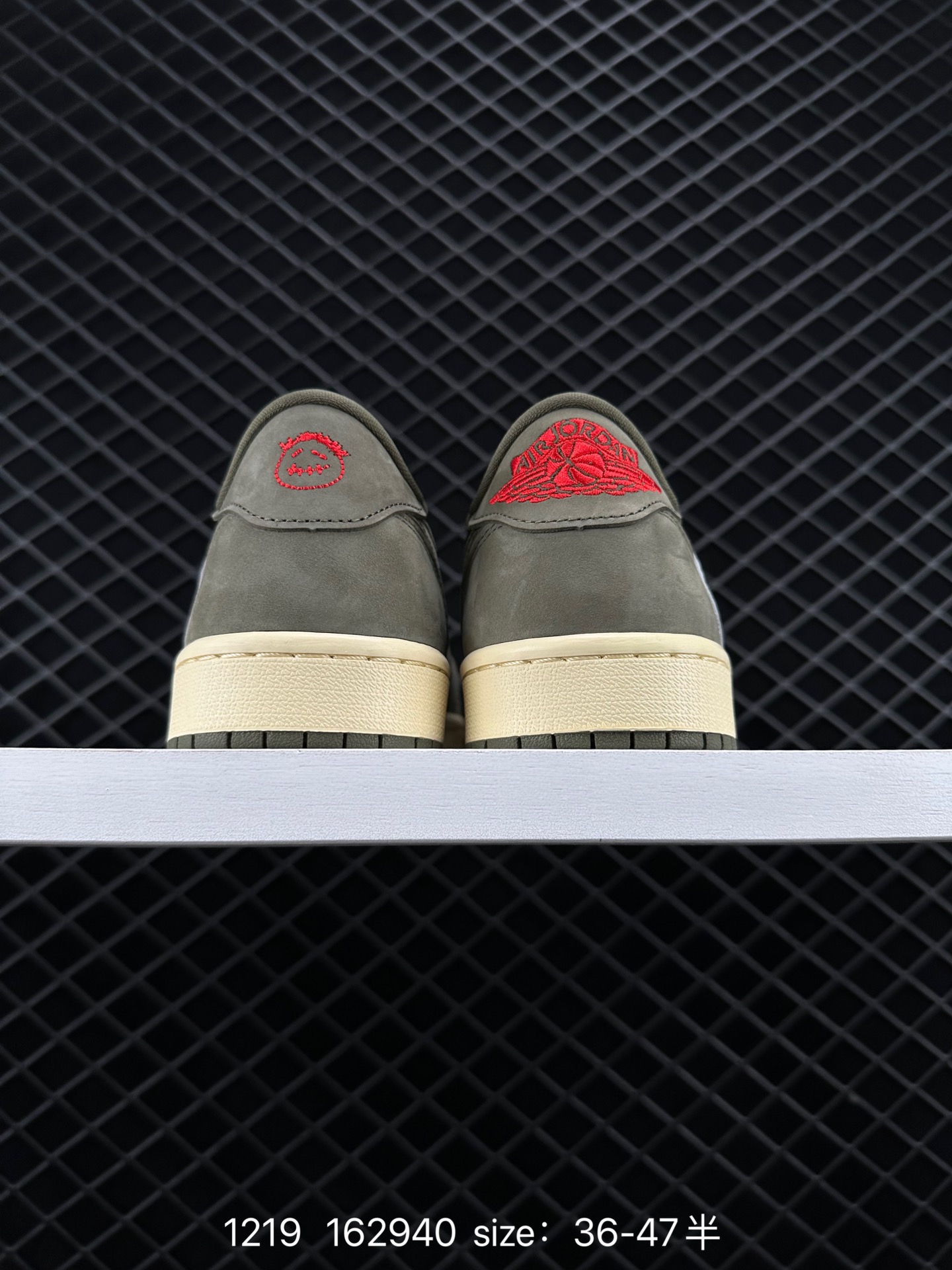 fragment design x Travis Scott x Nike Air Jordan 1 Low OG SP”Black/Green Toe“